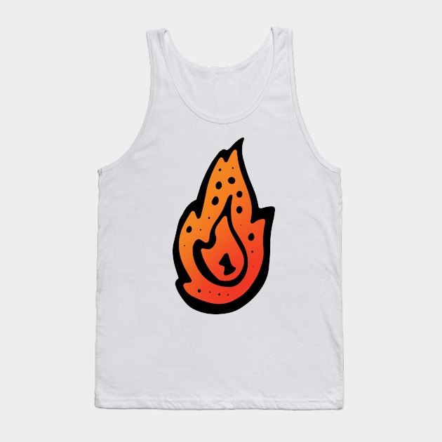 Flame Tank Top by VANDERVISUALS